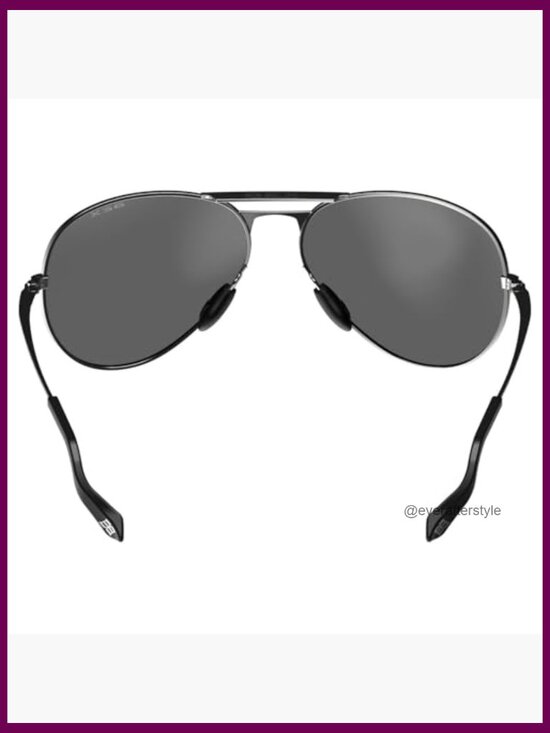 Military-Grade Stainless Steel Aviator Sunglasses Polarized UV Protection
